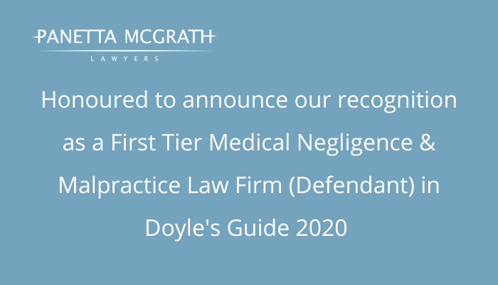 Congratulations to our Health Law team for their recognition in Doyle’s Guide 2020