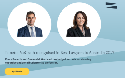 Panetta McGrath recognised in Best Lawyers in Australia 2027