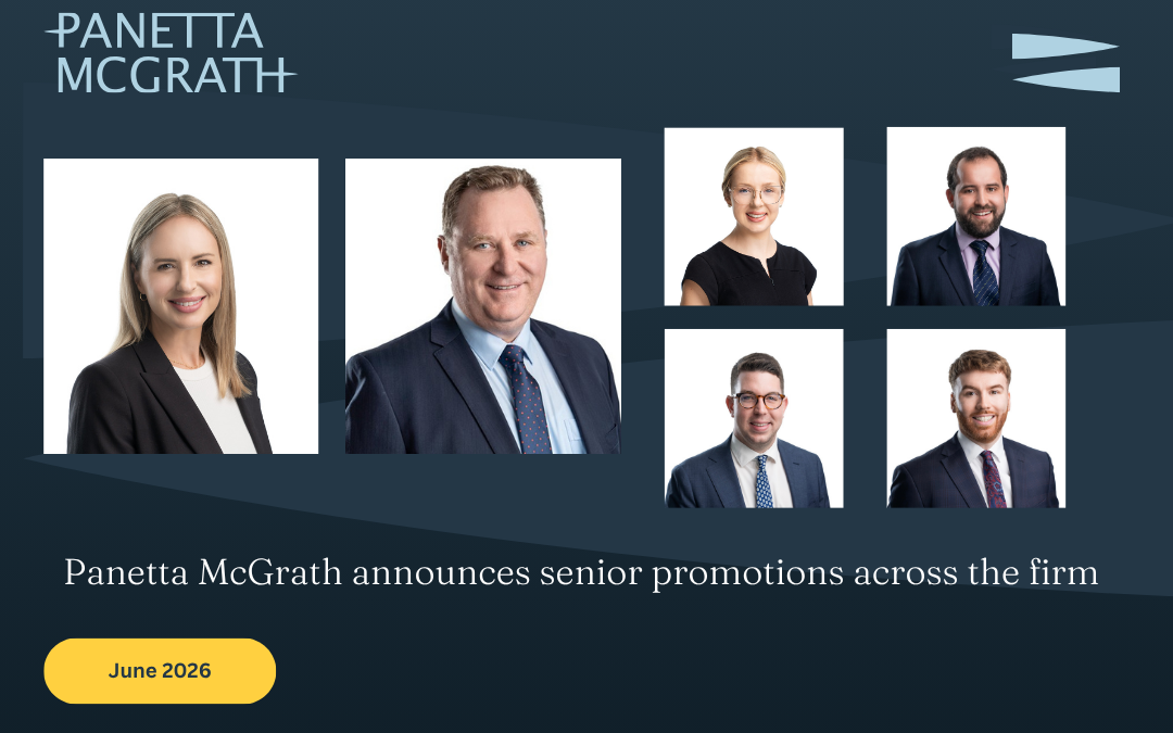 Panetta McGrath announces senior promotions across the firm